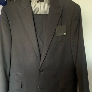 J. Ferrar Navy Stripe 3 piece suit. Never worn